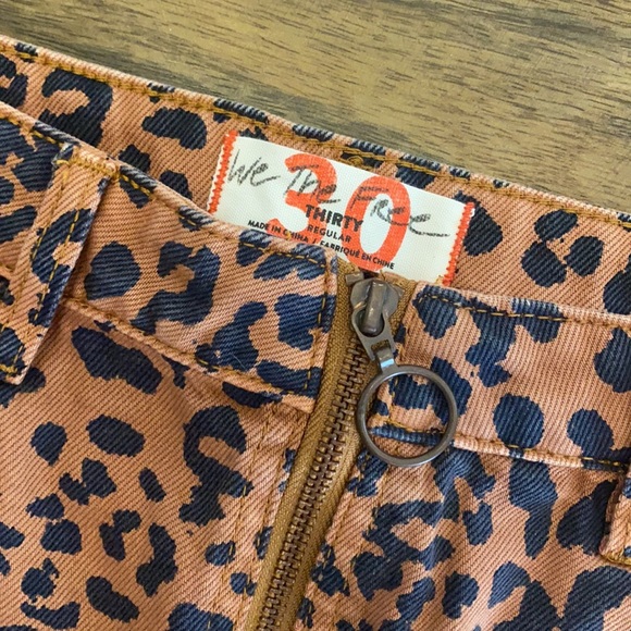 Free People Zip It Up Leopard Mini Skirt - Picture 4 of 5